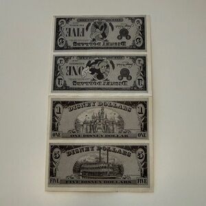 Original Disney Dollar Fact Card